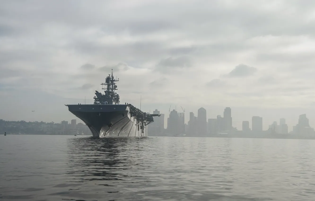 Photo wallpaper army, Navy, San Diego, USS Makin Island (LHD 8)