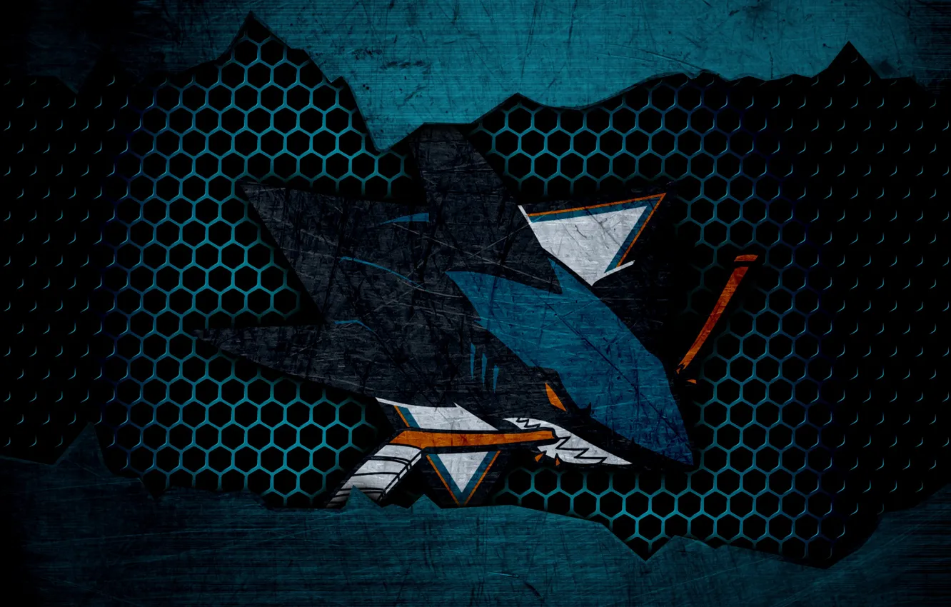 Photo wallpaper wallpaper, logo, San Jose Sharks, NHL, Sport, Hockey