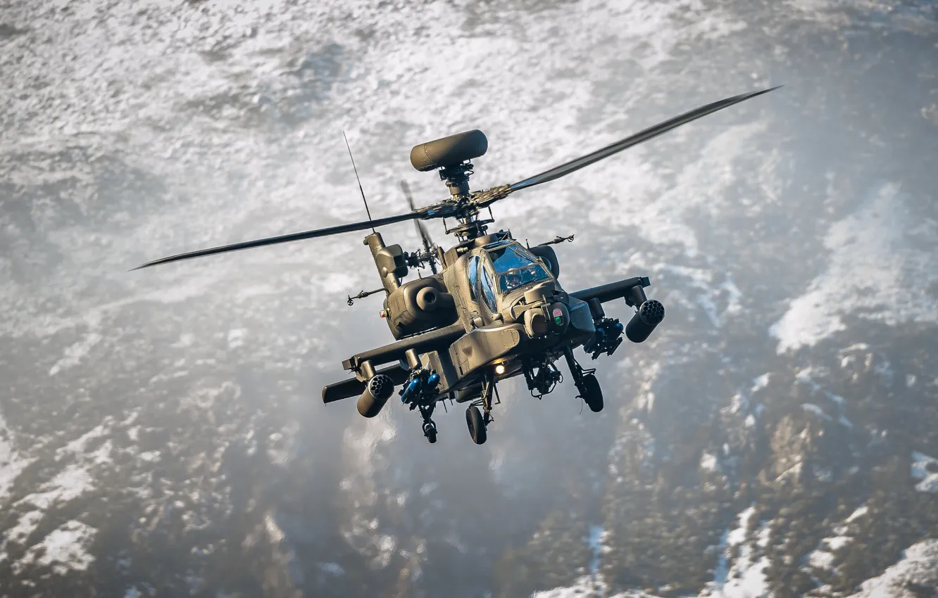 Photo wallpaper helicopter, Apache, shock, AH-64, "Apache"