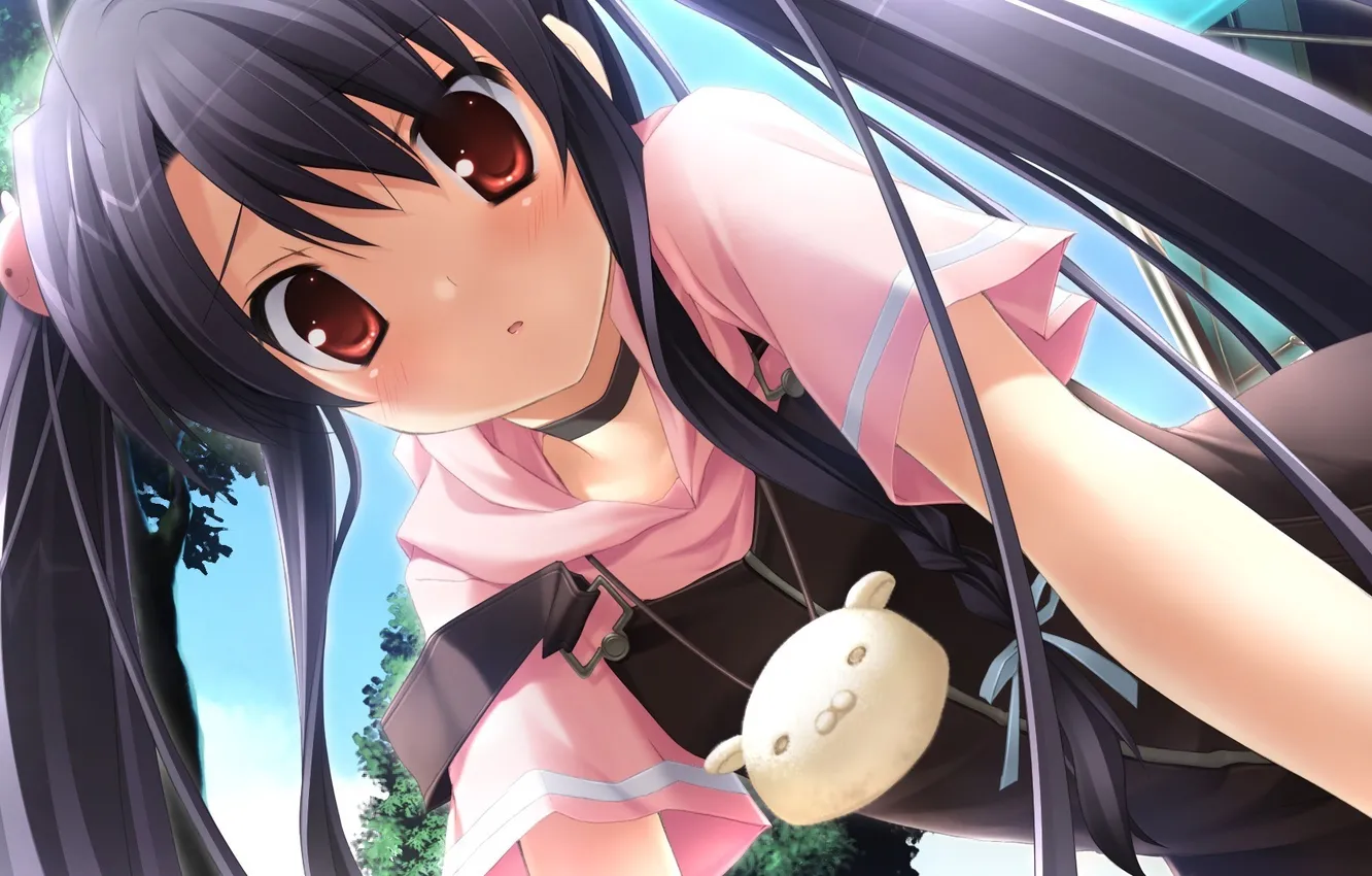 Photo wallpaper eyes, girl, anime