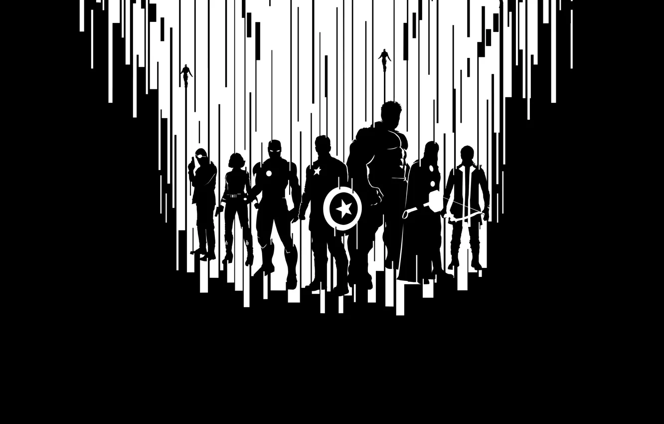 Photo wallpaper Scarlett Johansson, Heroes, Superheroes, Hulk, Iron Man, The, Marvel, men