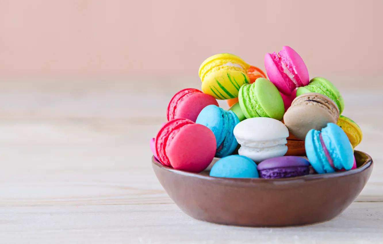 Photo wallpaper colorful, cake, dessert, sweet, sweet, dessert, bright, macaroon