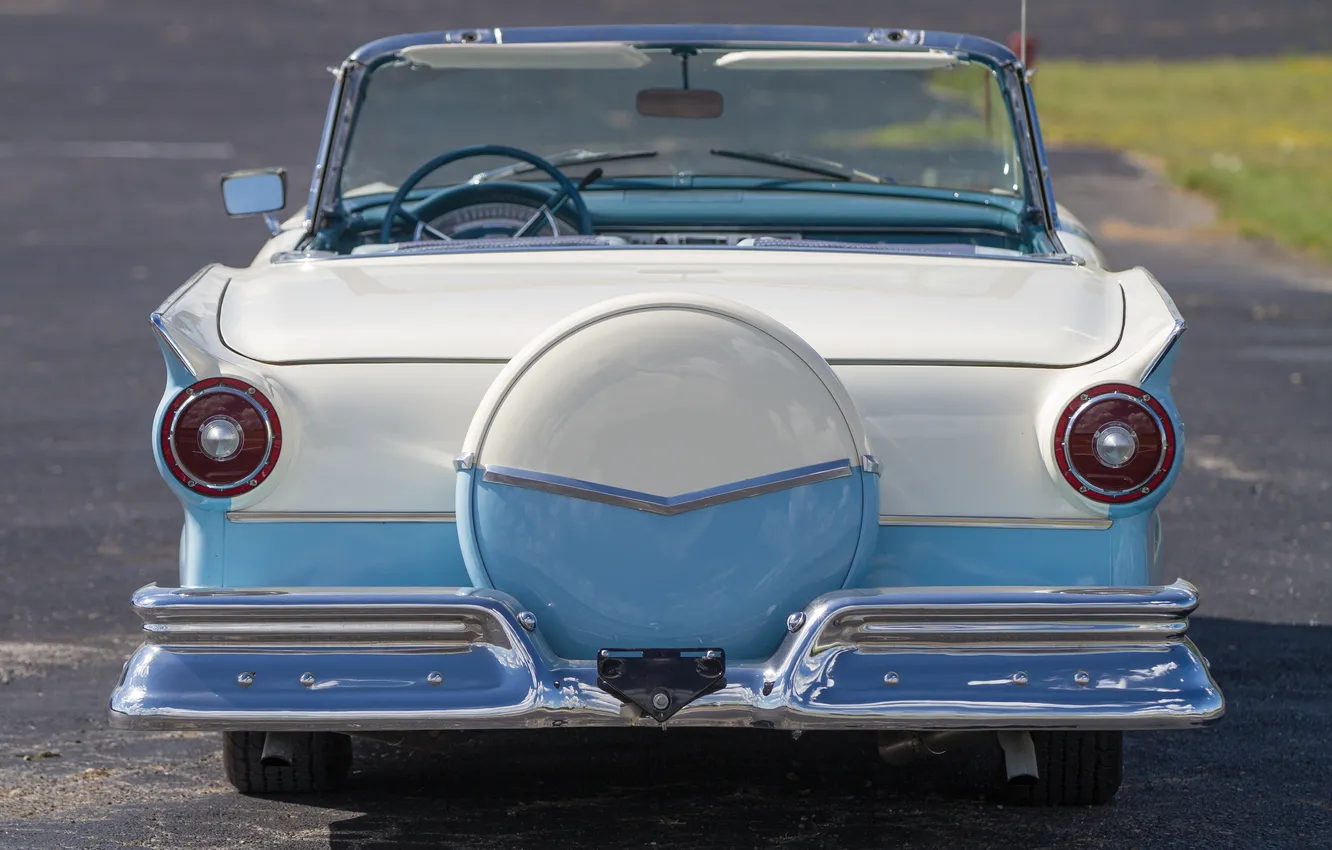 Photo wallpaper Ford, Ford, 1957, retro cars, Hardtop, Skyliner, Retractable, Retro Cars