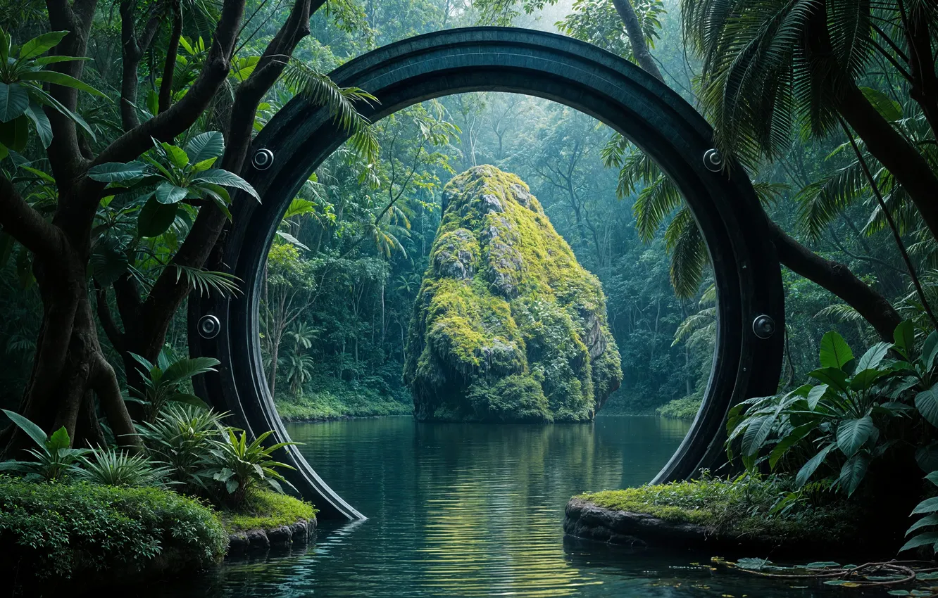 Photo wallpaper fantasy, landscape, AI Art