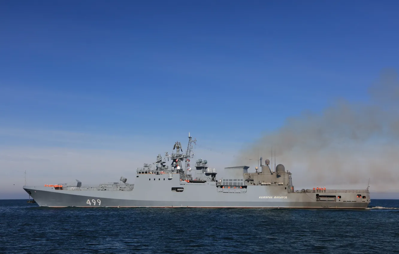 Photo wallpaper frigate, Admiral Makarov, author Novice1975