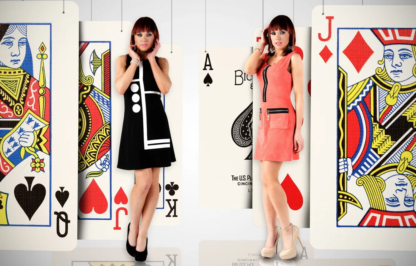 Photo wallpaper girl, background, map