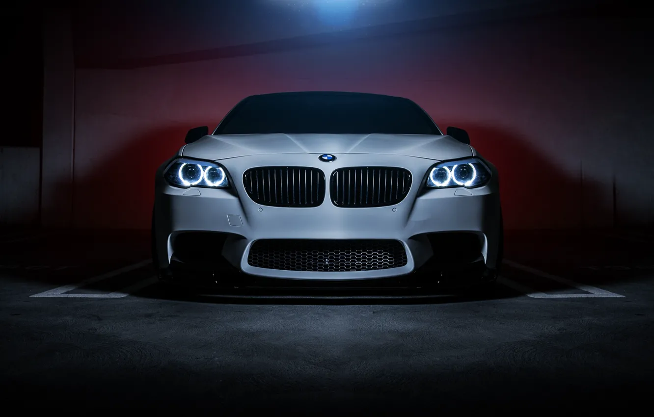 Photo wallpaper BMW, Car, Front, F10, 550i, Ligth