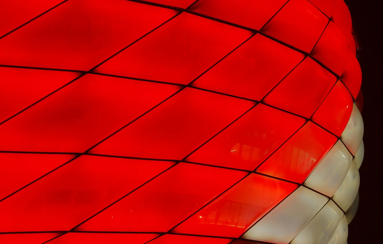 Photo wallpaper macro, lights, color, Munich, the Allianz arena