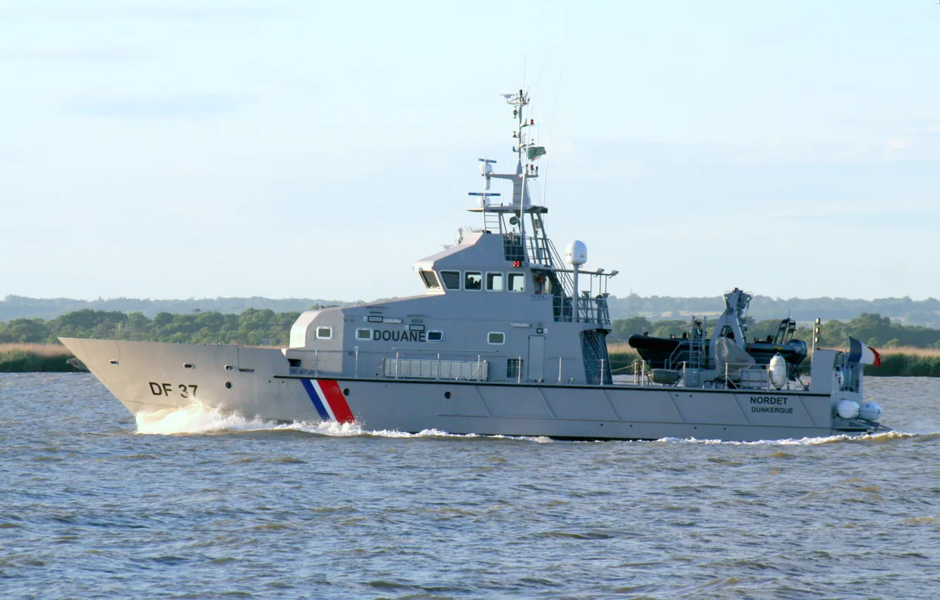 Photo wallpaper boat, Nordet, French Coast Guard, DF 37