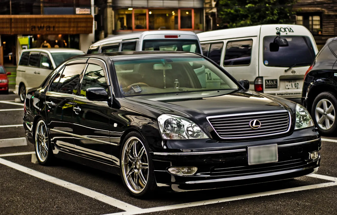 Photo wallpaper road, machine, Lexus, Lexus, 430, 4.3L