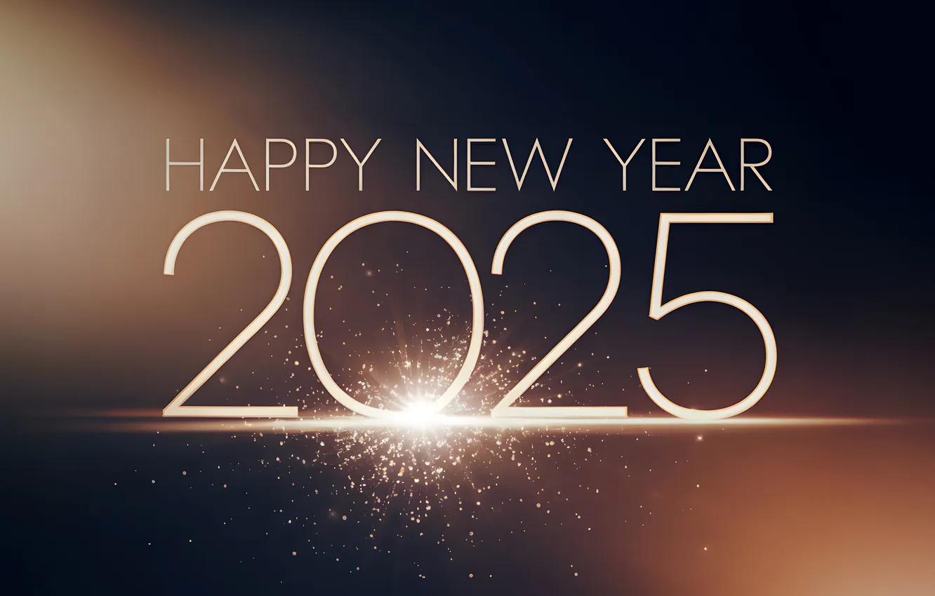 Photo wallpaper holiday, the inscription, new year, figures, New Year, 2025