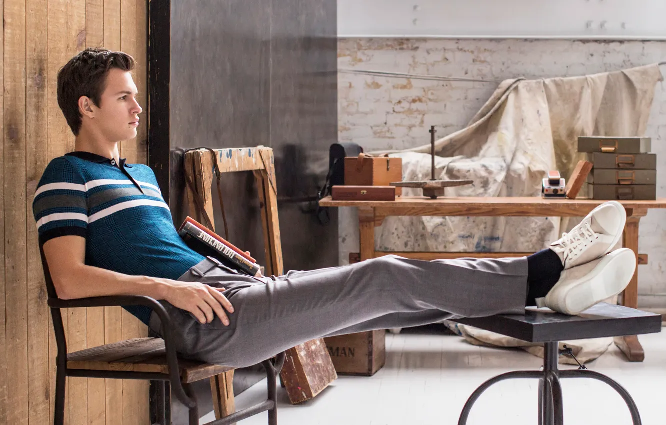 Photo wallpaper photoshoot, Ansel Elgort, Town &amp; Country, Ansel Elgort