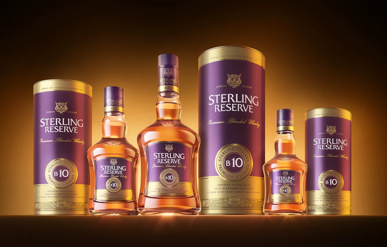 Photo wallpaper drink, whiskey, design, containers, Sterling Reserve