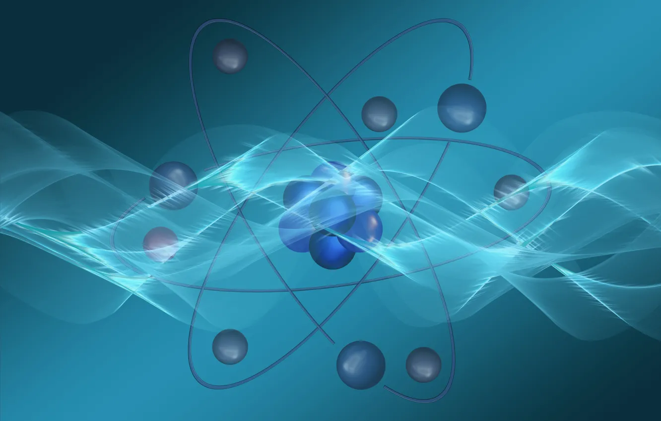Photo wallpaper particles, physics, atom