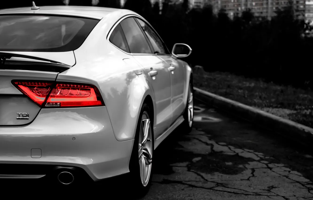 Photo wallpaper style, sport, Audi, white, car, Audi A7
