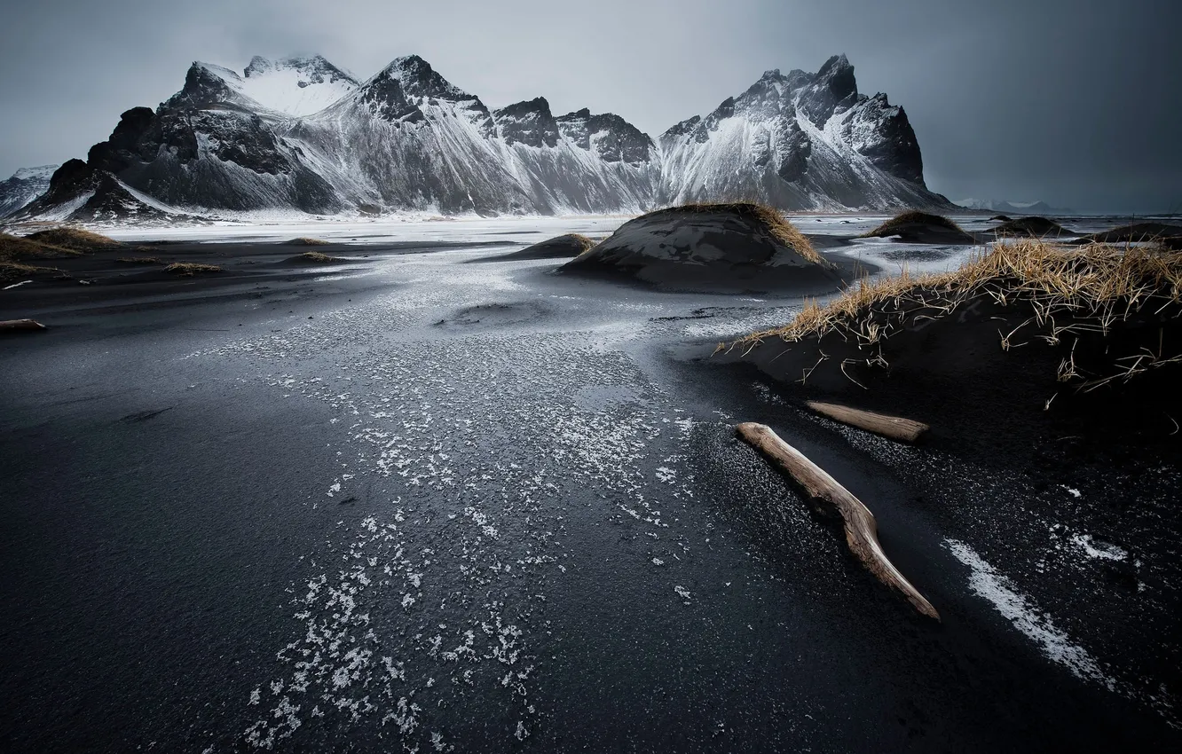 Photo wallpaper iceland, Lifeless Beauty, volcanic