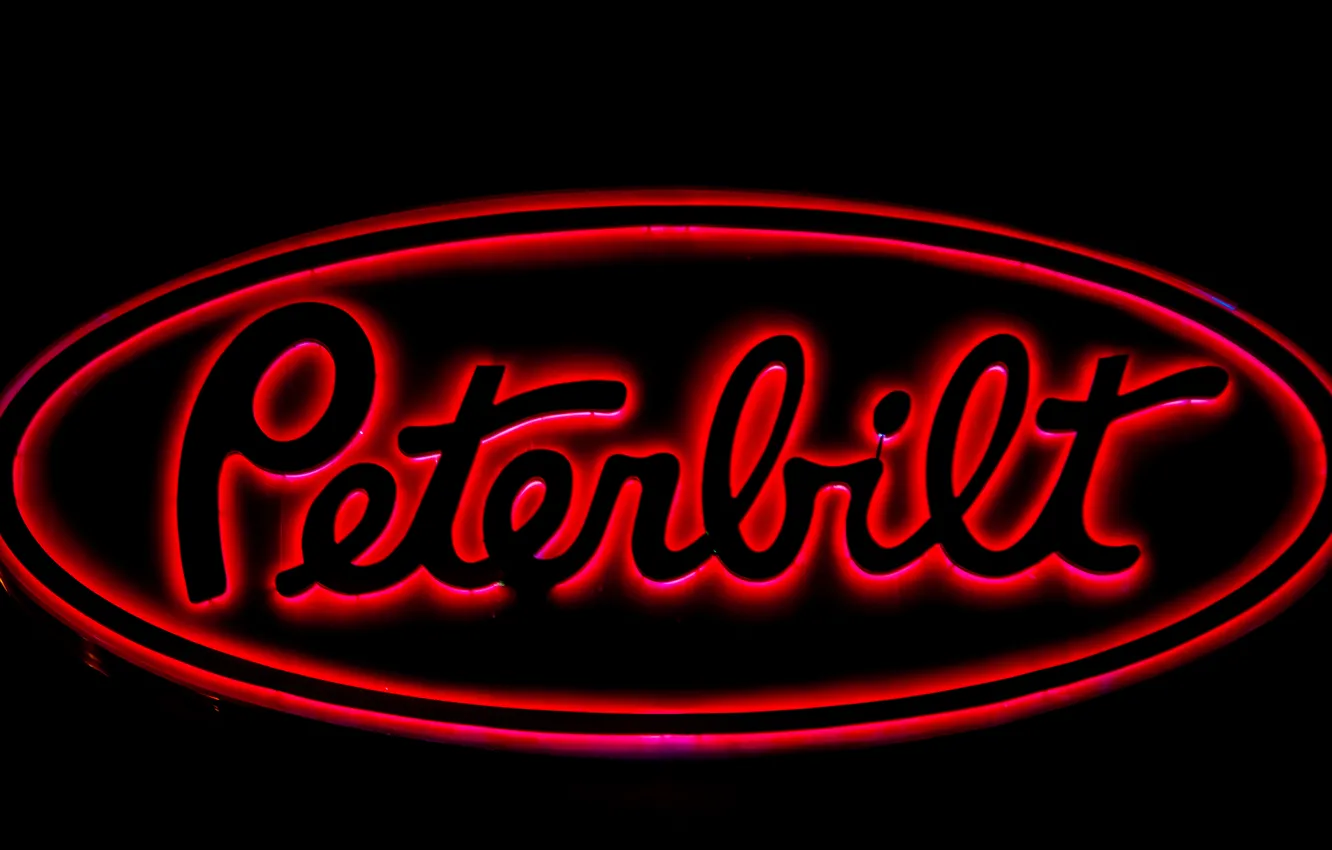 Photo wallpaper background, sign, truck, Peterbilt