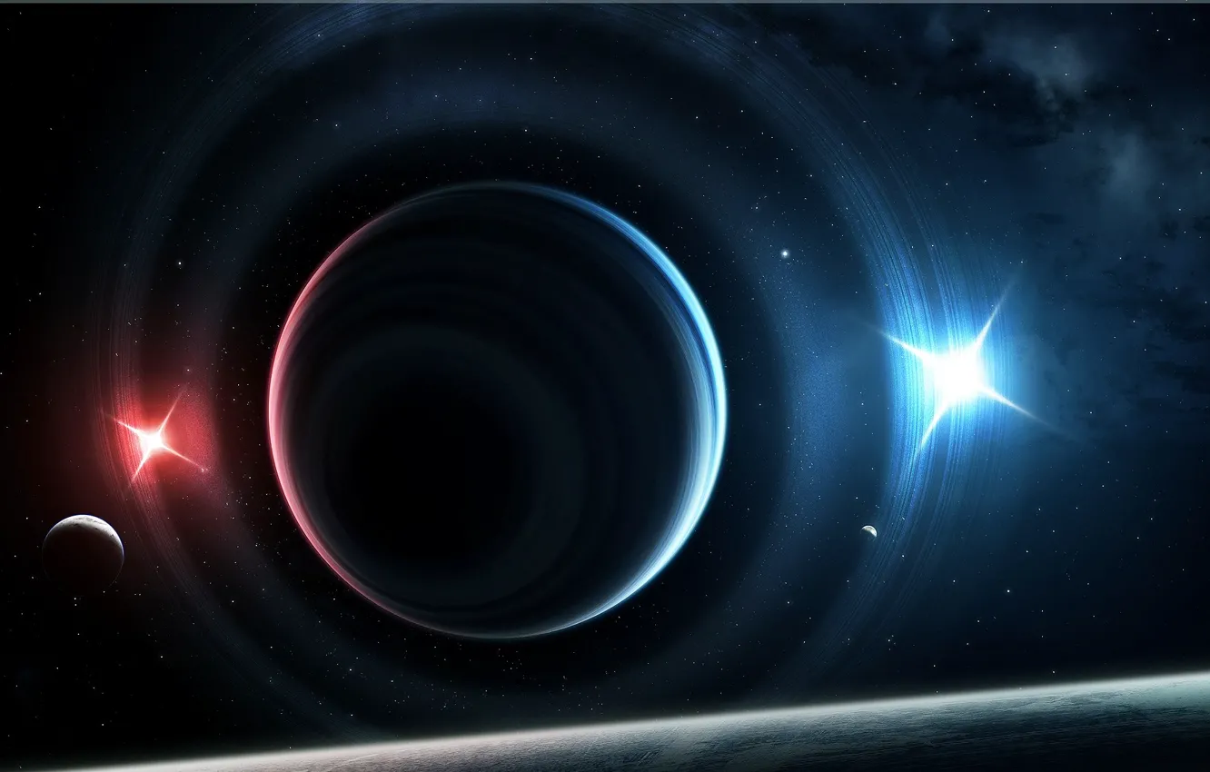 Photo wallpaper light, planet, the last dance