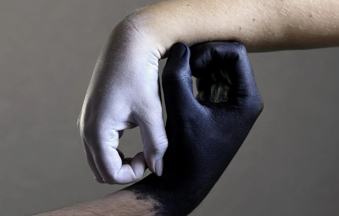 Photo wallpaper background, sign, hands