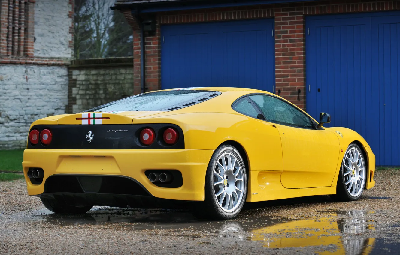 Photo wallpaper rear view, 360, Ferrari 360, Challenge Stradale