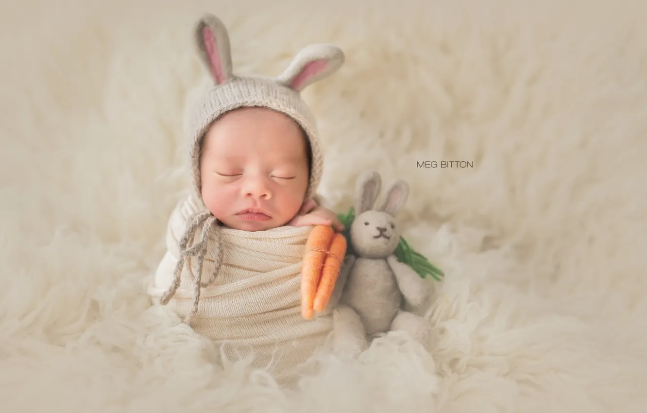 Photo wallpaper children, comfort, baby