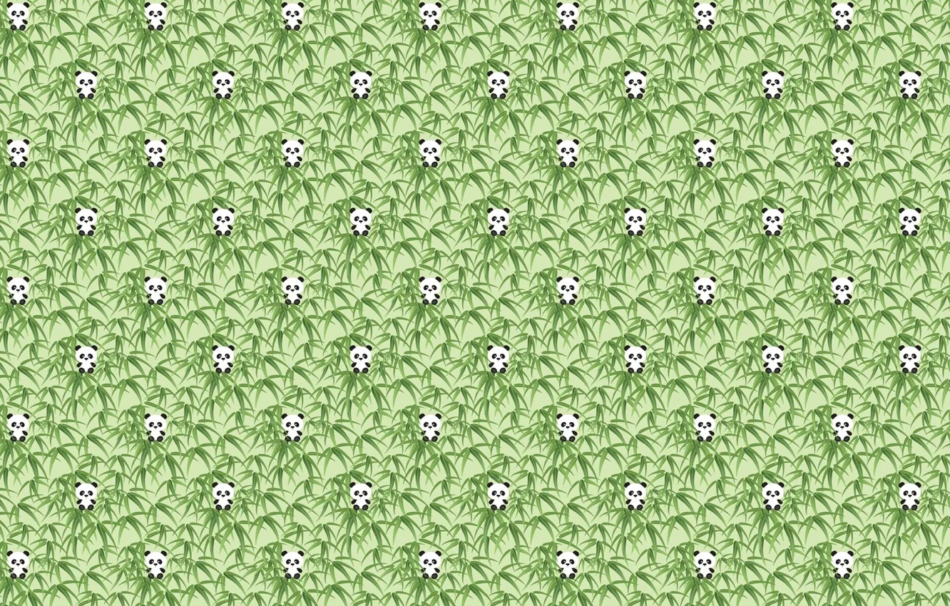 Photo wallpaper background, texture, bamboo, art, Panda