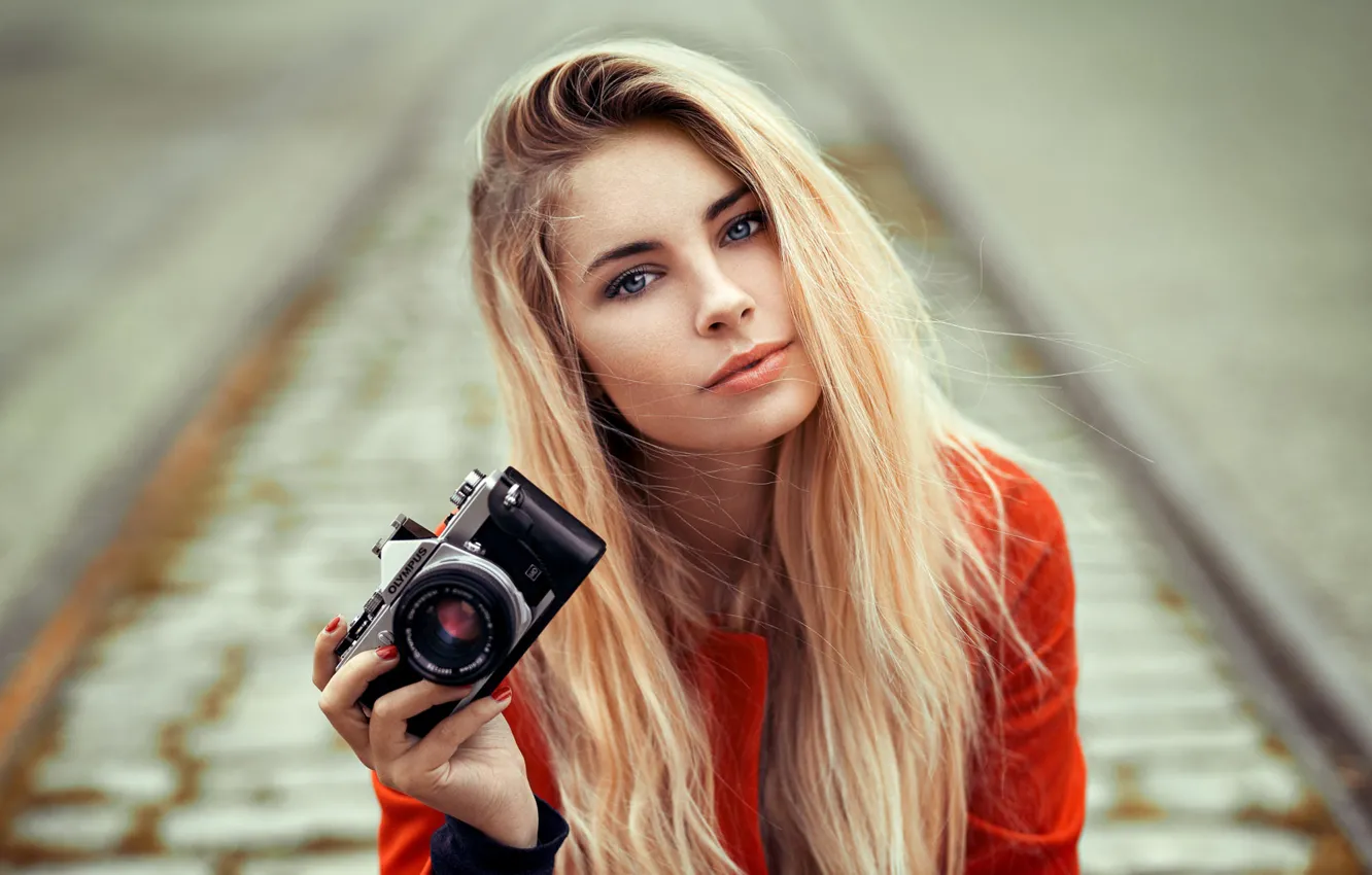 Photo wallpaper the camera, sponge, the beauty, curls, Lods Franck, Cassandra