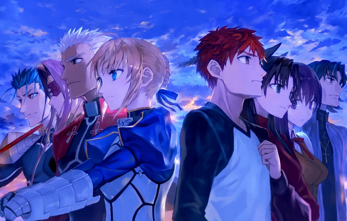 Photo wallpaper the evening, characters, Fate stay night, Fate / Stay Night