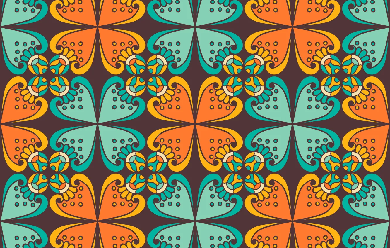 Photo wallpaper pattern, texture, wallpaper, India, ornament, batik, batik