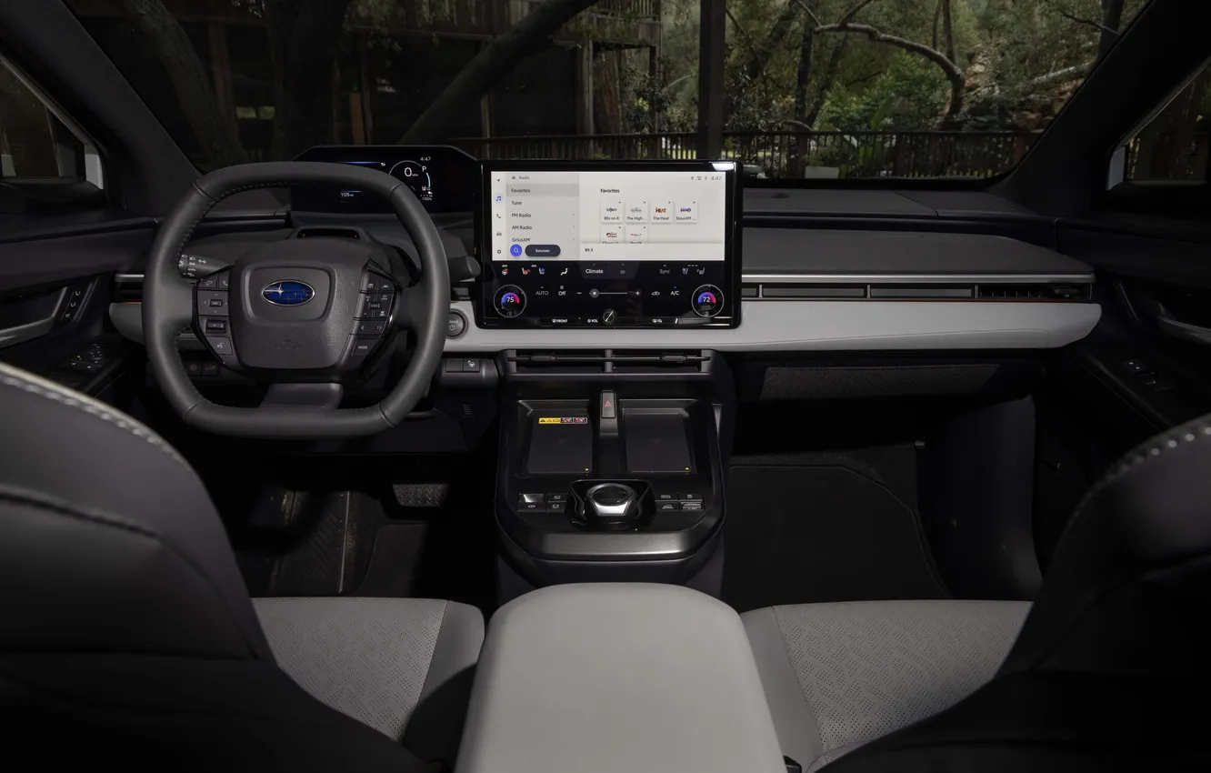 Photo wallpaper Subaru, Touring, The Interior Of The Car, 2025, 2026, Solterra, Subaru Solterra Touring