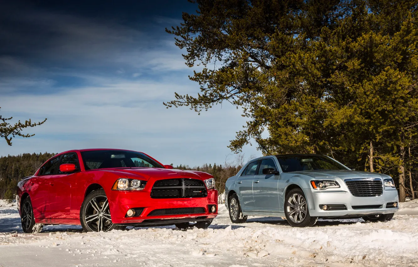 Photo wallpaper Crysler, and, Dodge Charger, 300c
