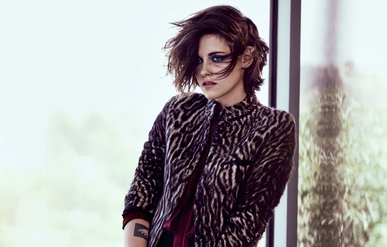 Photo wallpaper model, makeup, actress, brunette, hairstyle, photographer, Kristen Stewart, Kristen Stewart