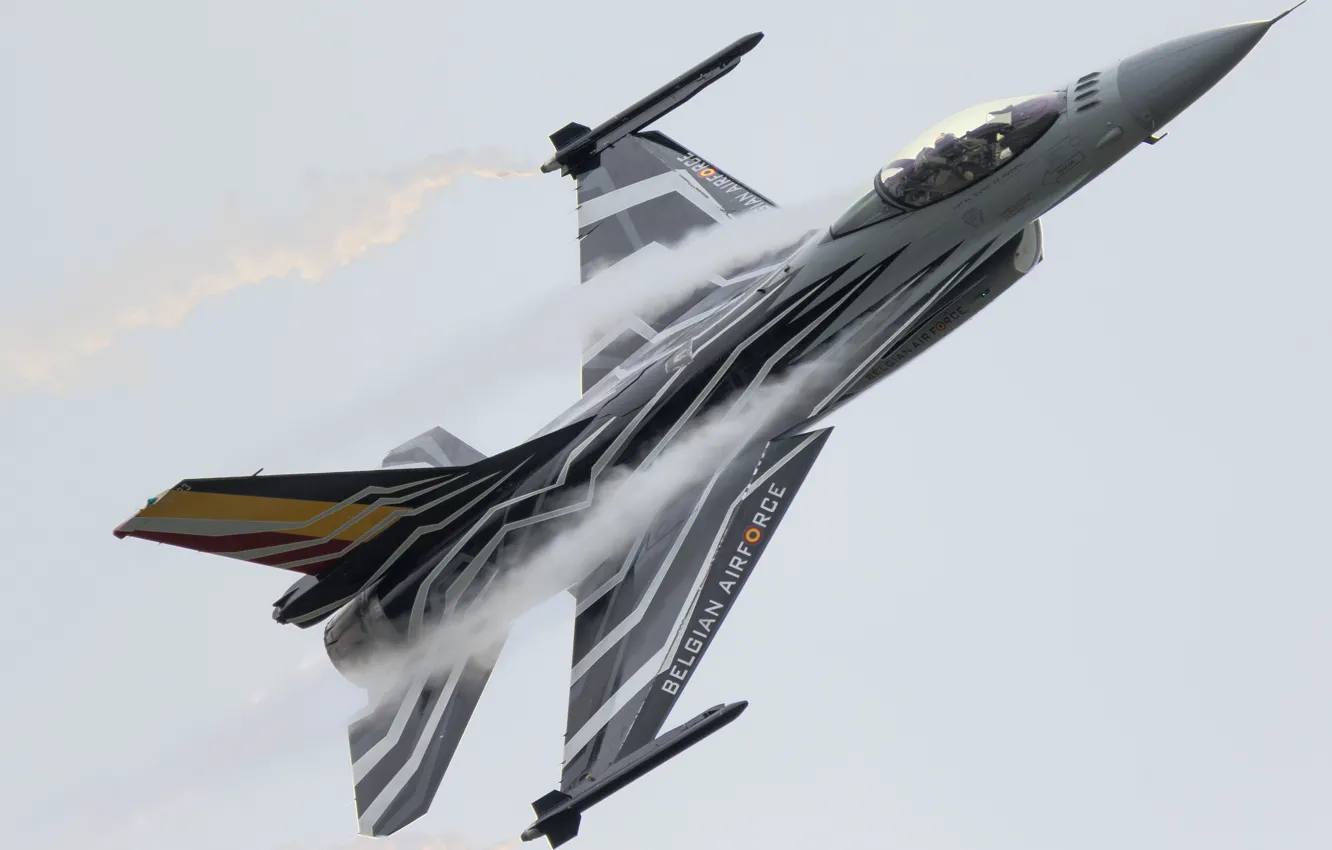 Photo wallpaper fighter, F-16, Fighting Falcon, multipurpose, "Fighting Falcon"