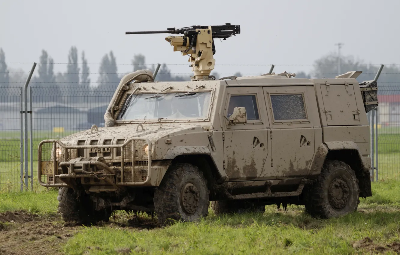 Photo wallpaper multipurpose, army, armored car, IVECO LMV