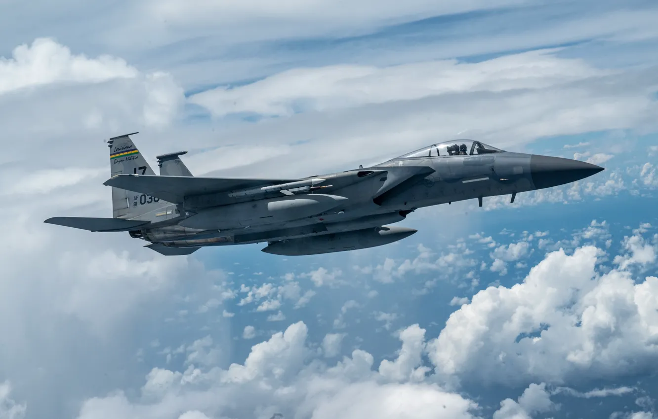 Photo wallpaper UNITED STATES AIR FORCE, McDonnell Douglas F-15 Eagle, the fourth generation, American all-weather fighter