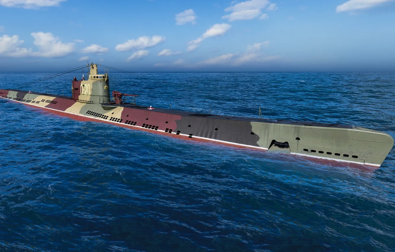 Photo wallpaper USSR, Type L submarine, L-20