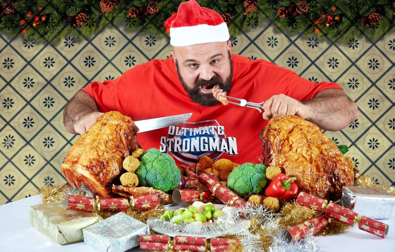 Photo wallpaper food, man, the trick