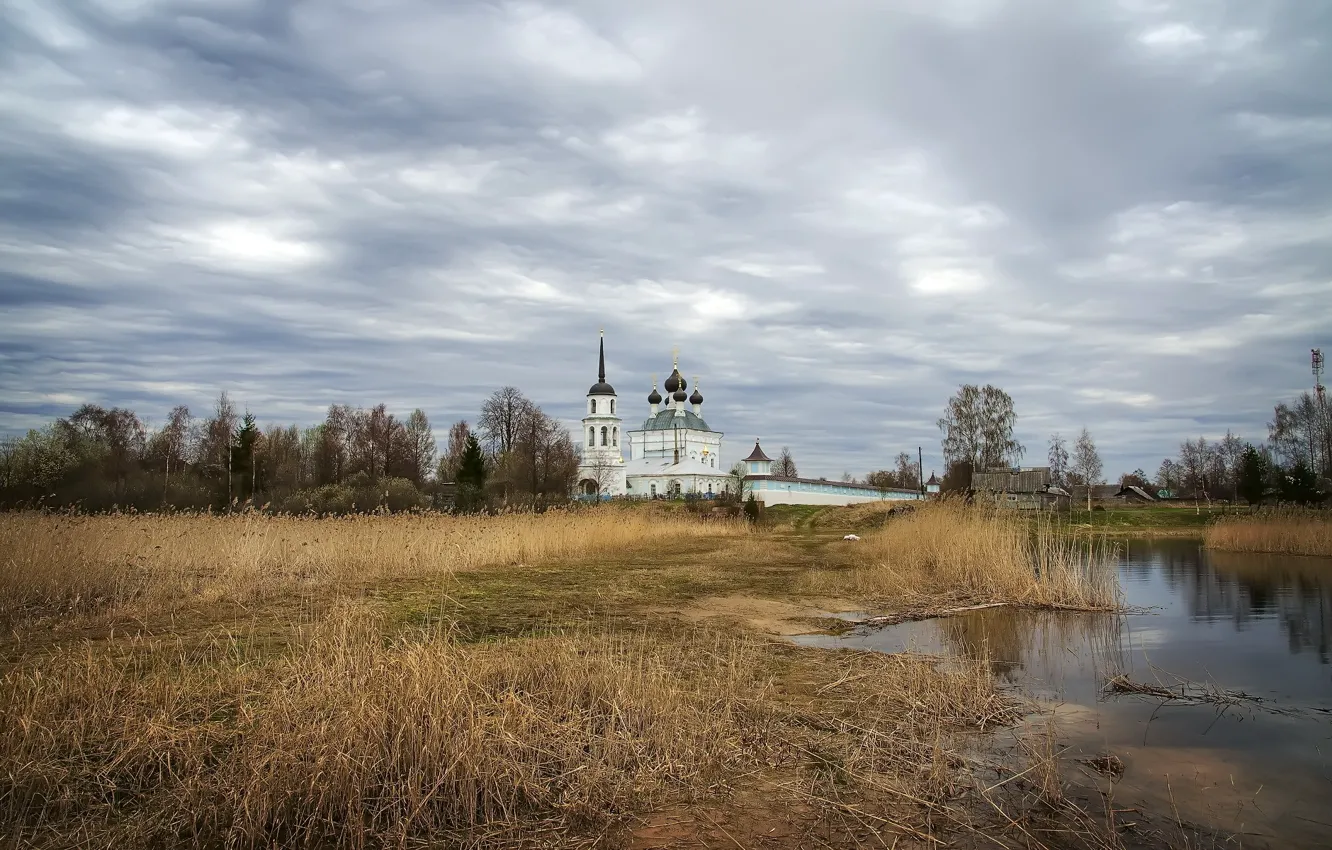 Photo wallpaper landscape, temple, Seliger, D. creating