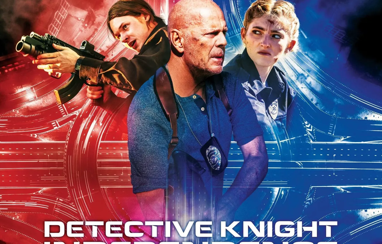 Photo wallpaper Bruce, Movie, Bruce Willis, Willis, Action, Thriller, Detective, Willow Shields