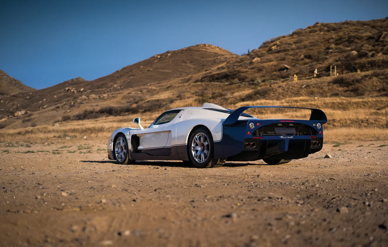 Photo wallpaper Maserati, supercar, MC12, Maserati MC12, rear view