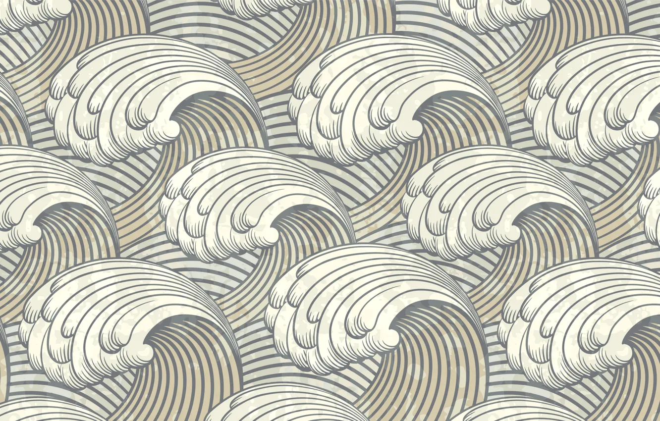 Photo wallpaper sea, wave, the ocean, vector, texture