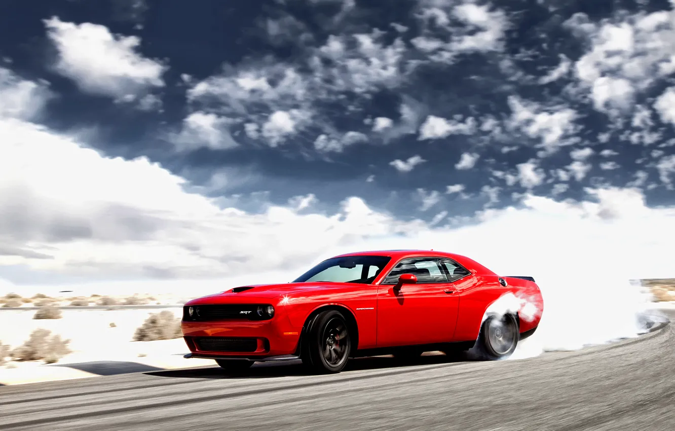 Photo wallpaper Dodge, Challenger, Dodge, Hellcat, Challenger, SRT, 2014