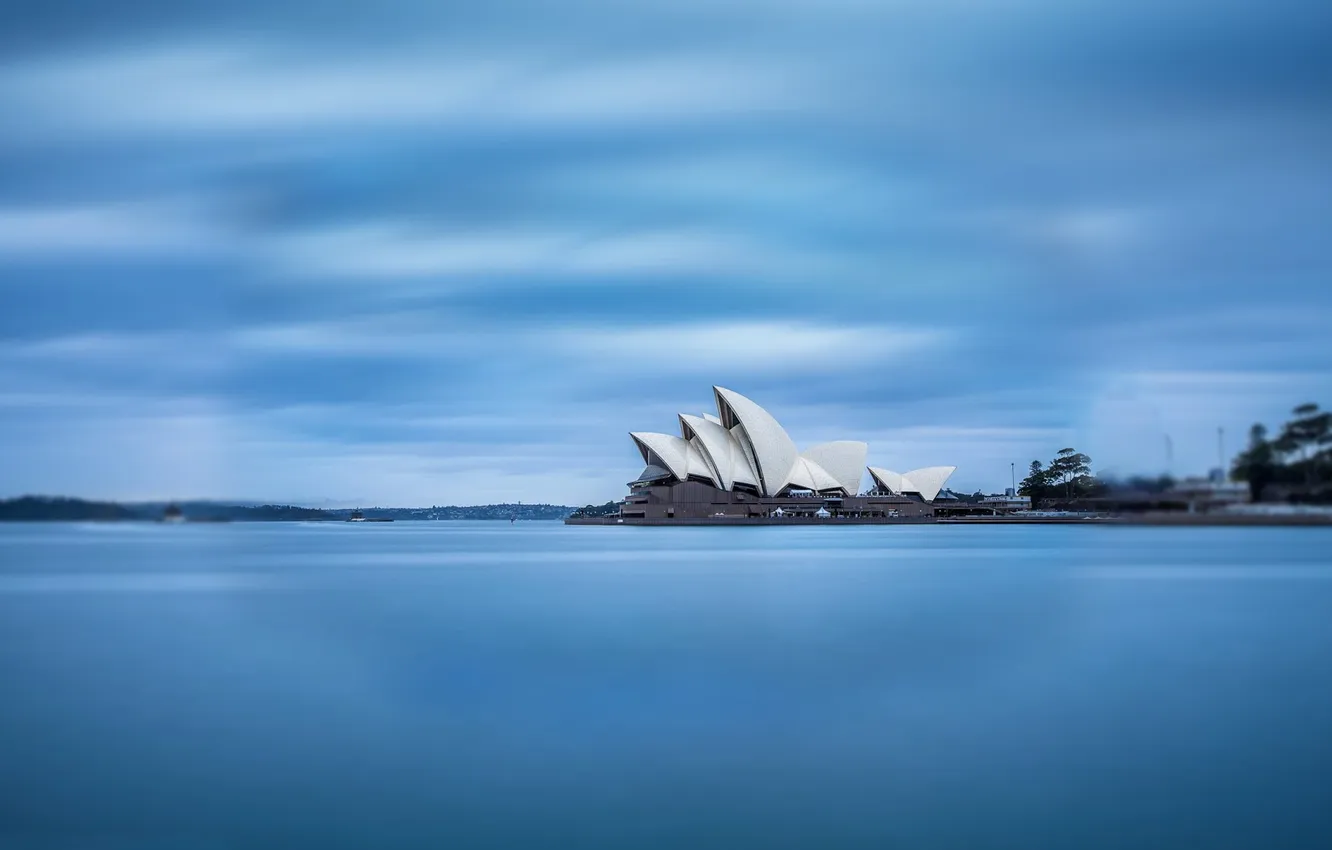 Photo wallpaper sea, the sky, blue, Sydney, sidney