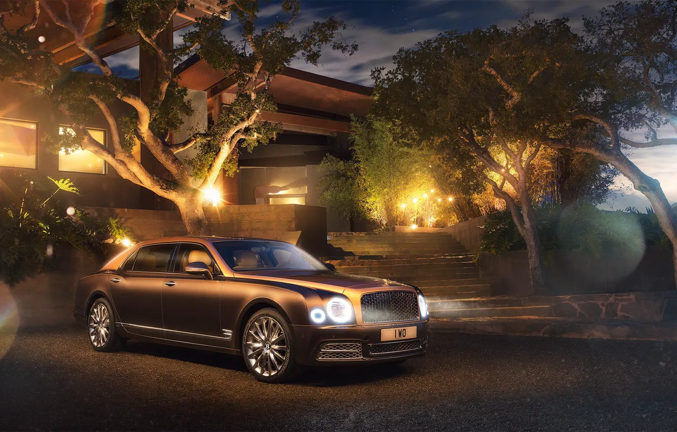Photo wallpaper transport, home, yard, car, Bentley Motors