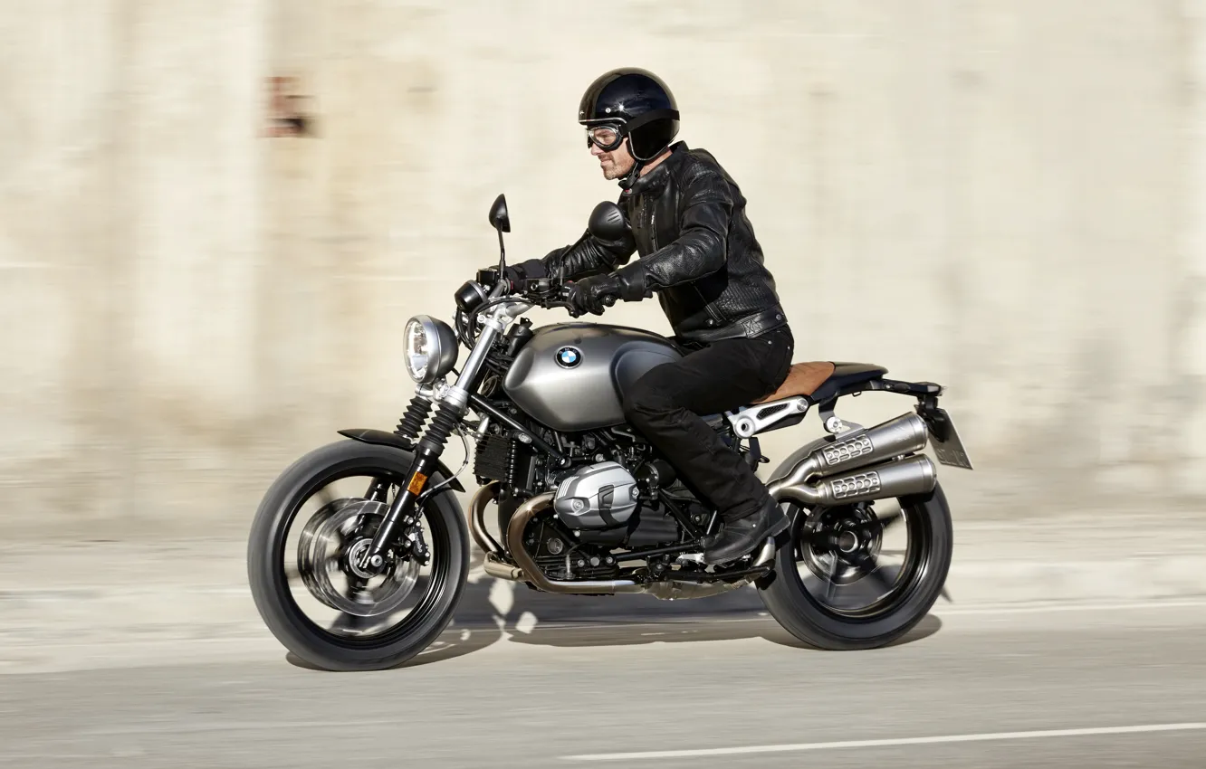 Photo wallpaper BMW, Classic, moto, Scrambler, Motorrad, NineT