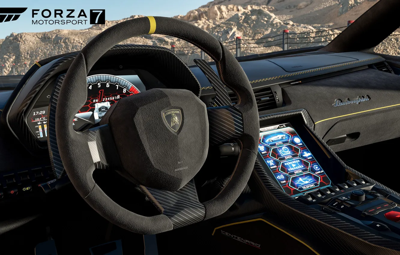 Photo wallpaper car, Lamborghini, game, race, speed, Forza Motorsport, Forza Motorsport 7