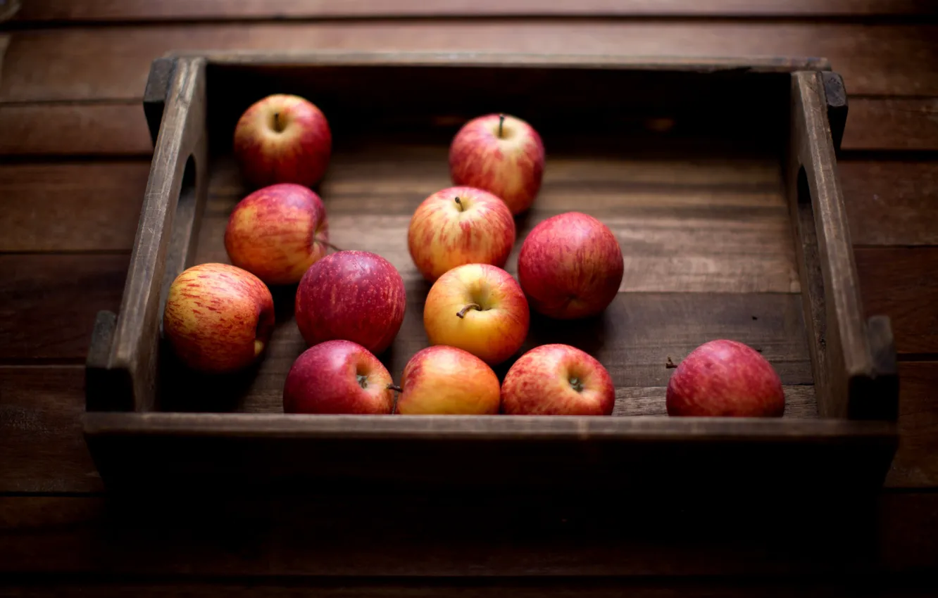 Photo wallpaper apples, vitamins, 12 apples