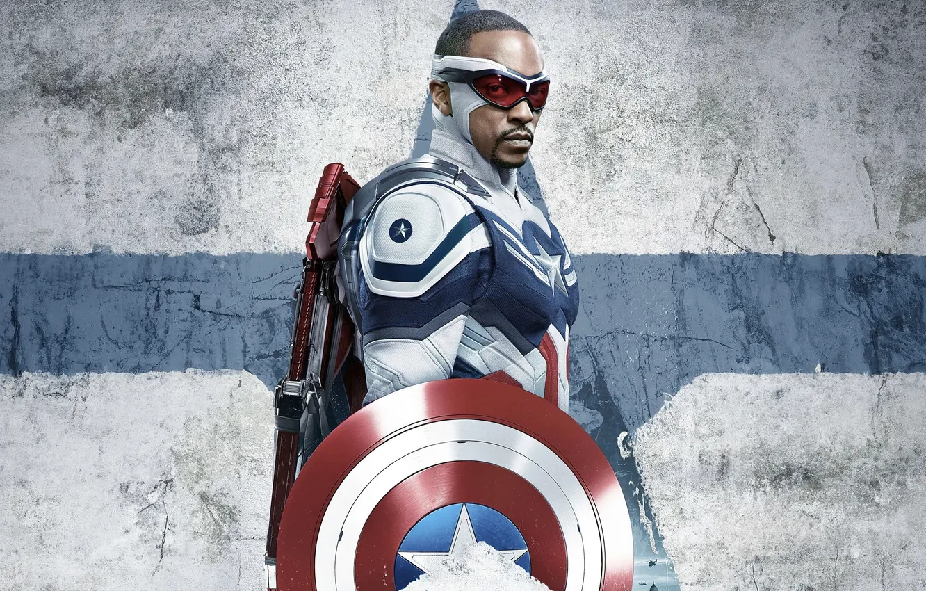 Photo wallpaper Captain America, movies, Sam Wilson, 2024 Movies, Captain America: Brave New World, Brave New World
