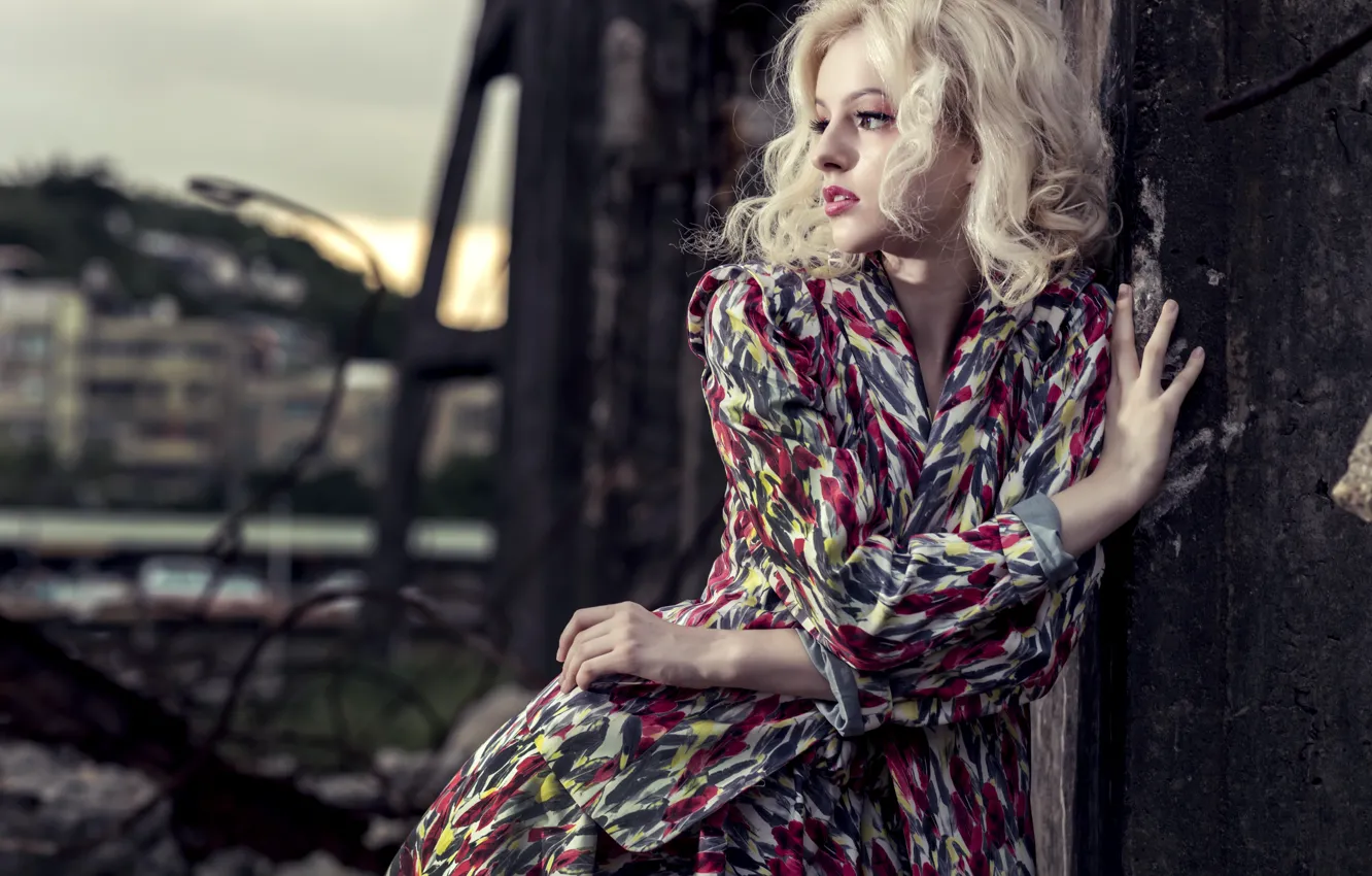 Photo wallpaper girl, style, model, costume