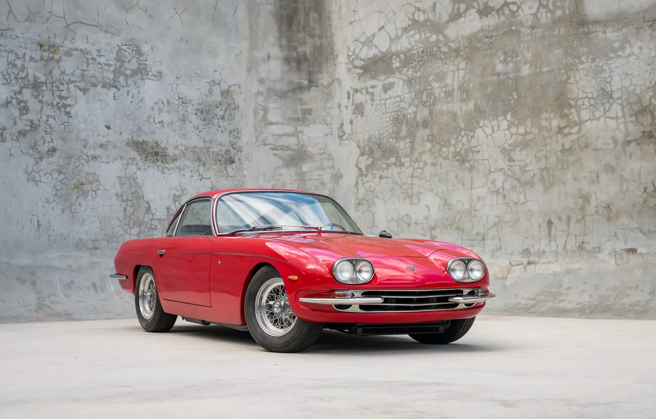 Photo wallpaper Red, Classic, Lamborghini 400GT